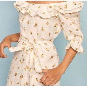 Reformation Indio linen floral dress